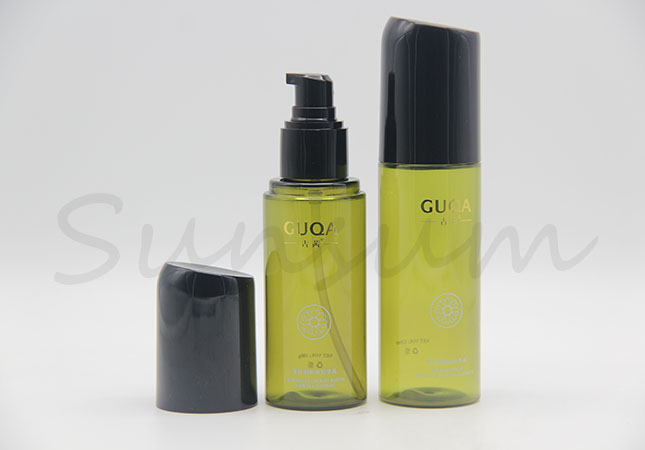 Green Color Cosmetic Lotion Free Sample Bottle