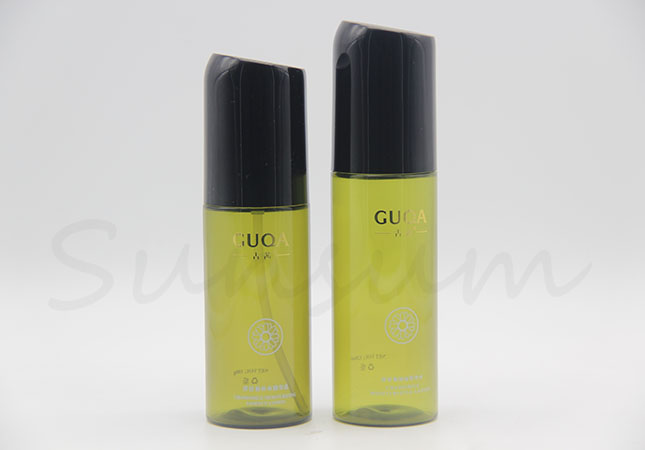 Green Color Cosmetic Lotion Free Sample Bottle