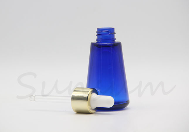 30ml Cosmetic Thick Wall PET Plastic Dropper Essence Oil Bottle