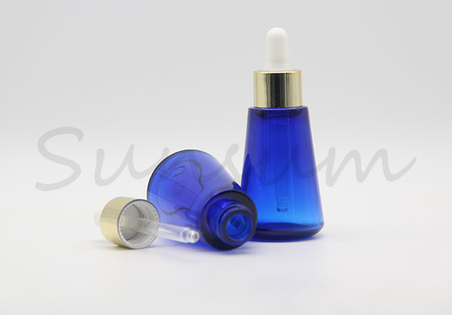 30ml Cosmetic Thick Wall PET Plastic Dropper Essence Oil Bottle