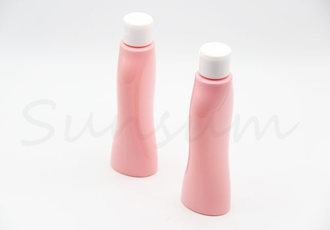 150ml Pink Color Cosmetic Plastic Different Shape Bottle