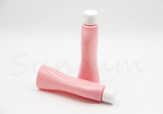 150ml Pink Color Cosmetic Plastic Different Shape Bottle