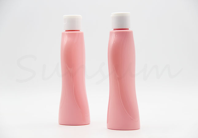 150ml Pink Color Cosmetic Plastic Different Shape Bottle