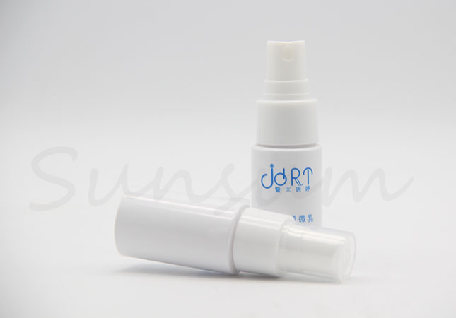 20ml Cosmetic Plastic Spray Pump Bottle withe Silk Printing