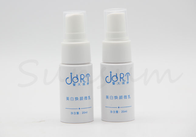 20ml Cosmetic Plastic Spray Pump Bottle withe Silk Printing