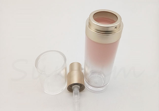 Double Wall Cosmetic Lotion Pump Spray Luxury Packaging Bottle