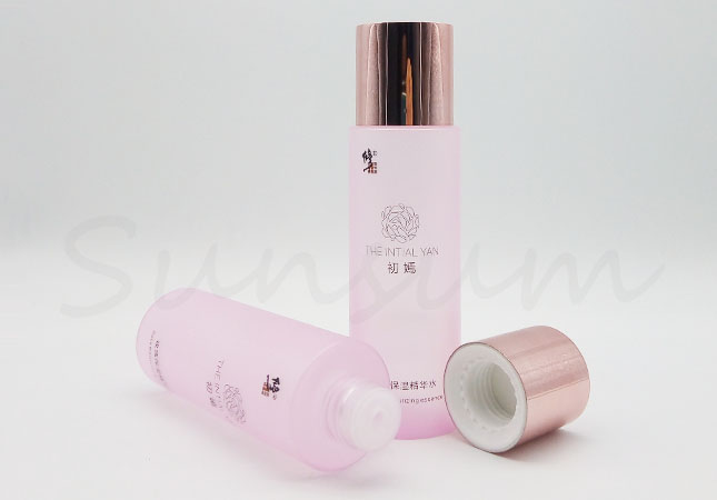 Pink Matte Color Cosmetic PET Plastic Toner Water Bottle