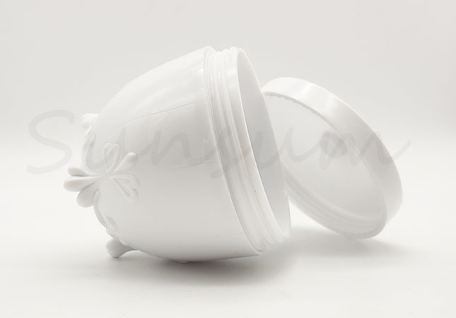 Unique Shape Cosmetic PET Plastic Packaging Cream Jar