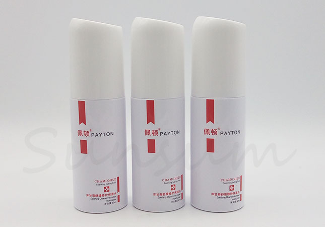 White Color Cosmetic PET Plastic Lotion Spray Pump Packaging Bottle