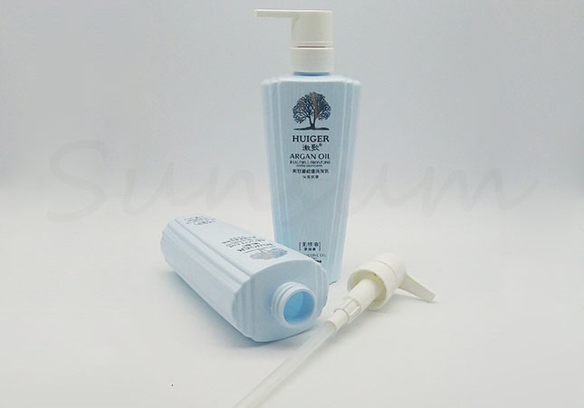 Difference Unique Shape PET Plastic Cosmetic Shower Gel Bottle