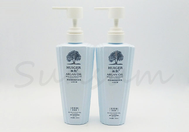 Difference Unique Shape PET Plastic Cosmetic Shower Gel Bottle