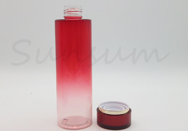 Colorful Cosmetic Lotion Toner Water Packaging with Plug Bottle