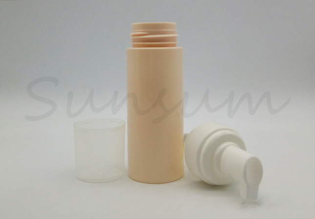 Customized Logo PET Plastic Bottle With Foam Pump For Skin Care