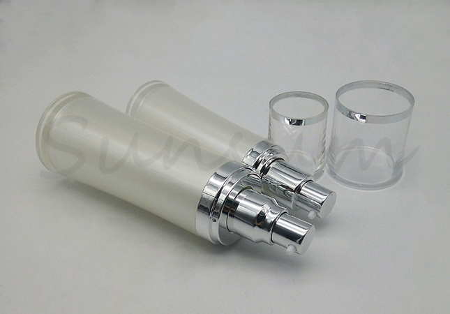 Luxurious Acrylic  Customized Logo Bottle With Lotion Pump For Skin Care