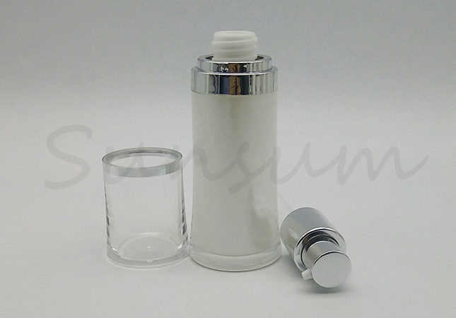 Luxurious Acrylic  Customized Logo Bottle With Lotion Pump For Skin Care