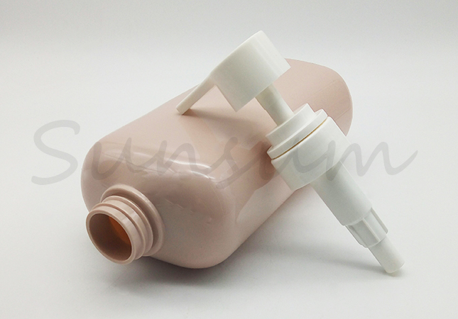Customized Logo PET Plastic Shampoo And Shower Gel Bottle 