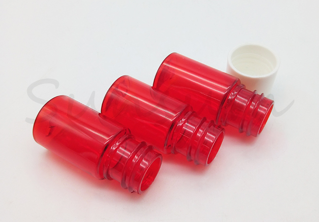 Customized Logo PET Plastic Bottle With Screw Cap For Skin Care