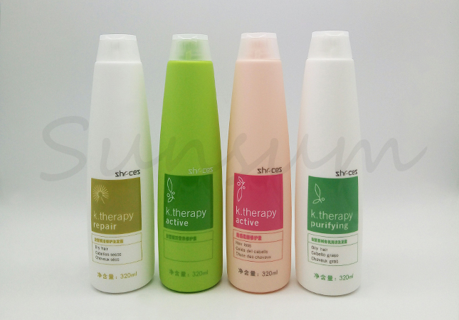 HDPE Customized Shampoo And Shower Gel Bottle With Flip Top Cap