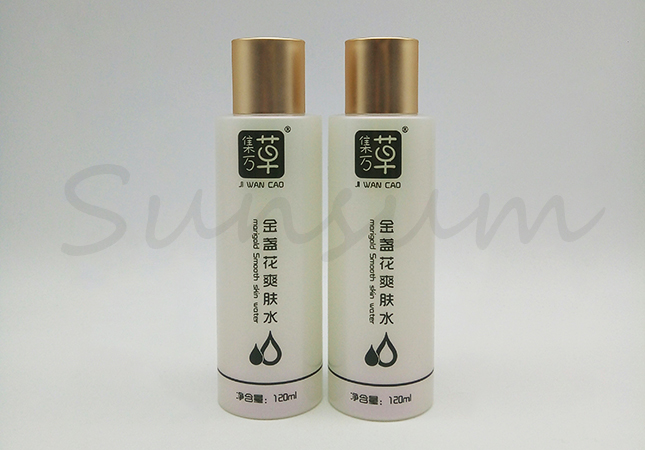 120ml Customized PET Plastic Bottle With Screw Cap For Skin Care 