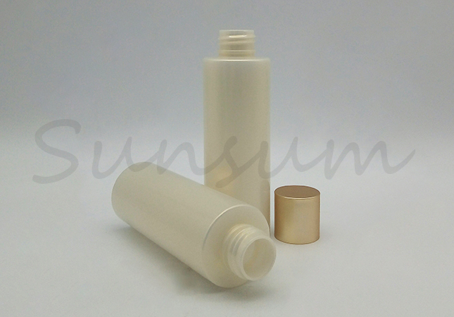 Pearly Lustre Customized Logo PET Plastic Bottle With Screw Cap