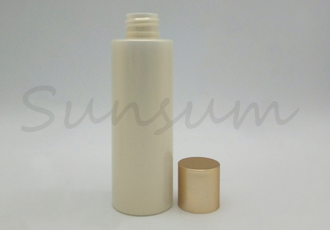 Pearly Lustre Customized Logo PET Plastic Bottle With Screw Cap