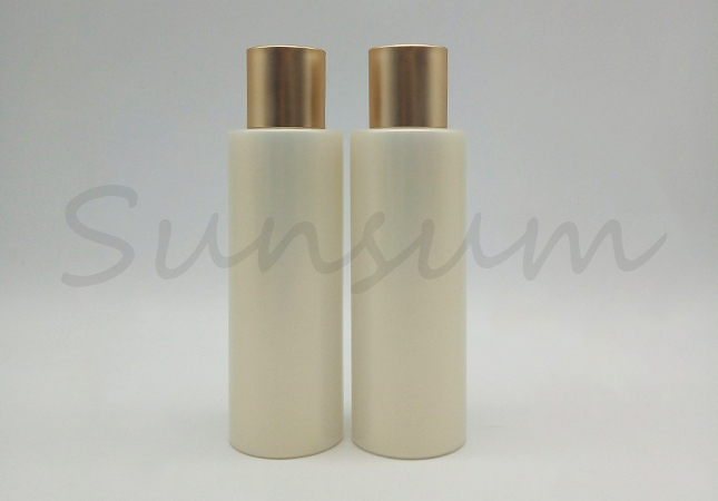 Pearly Lustre Customized Logo PET Plastic Bottle With Screw Cap