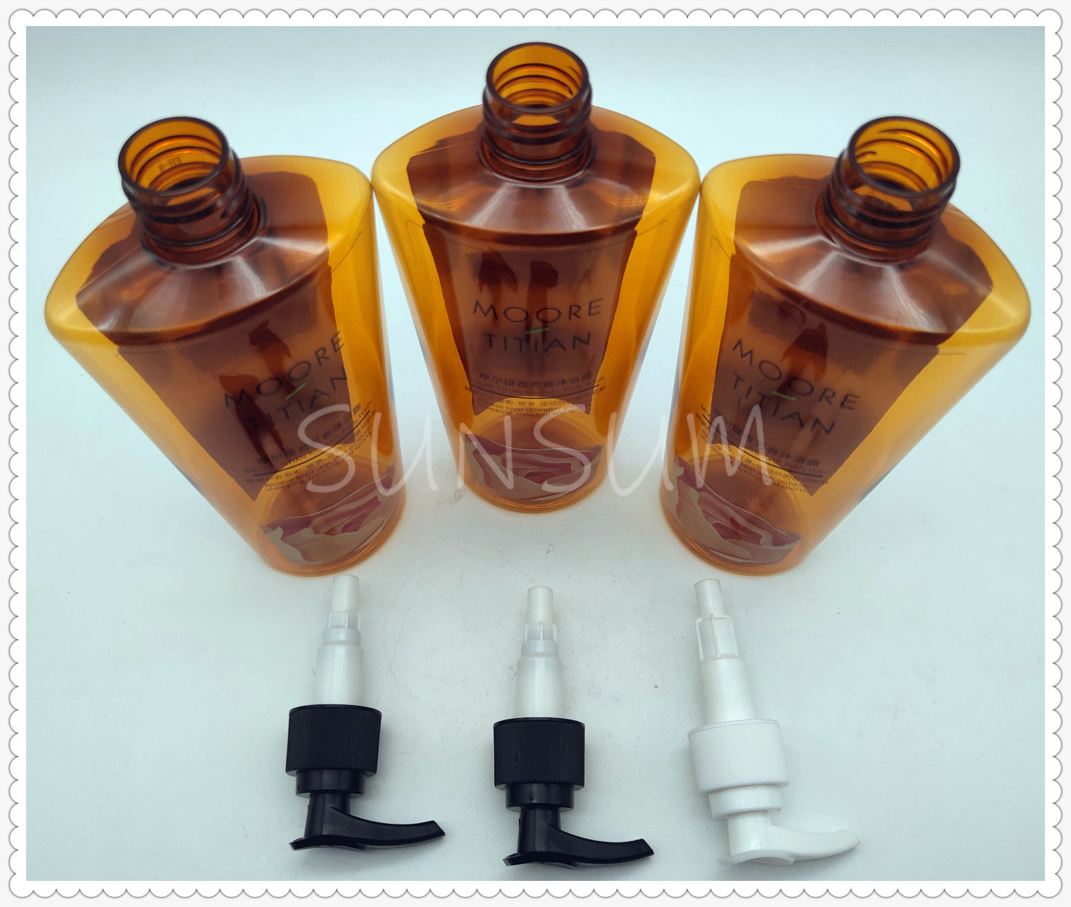 Customized Plastic Shampoo Gel Bottle 