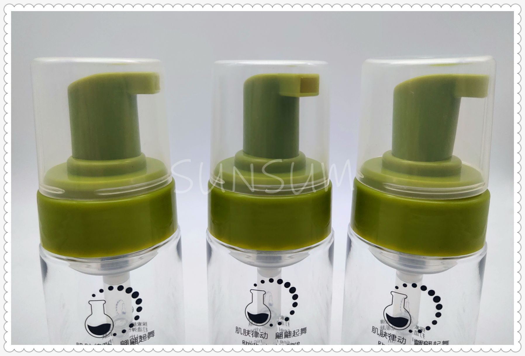 Cosmetic Lotion Skin Facial Cleanser Form Bottle
