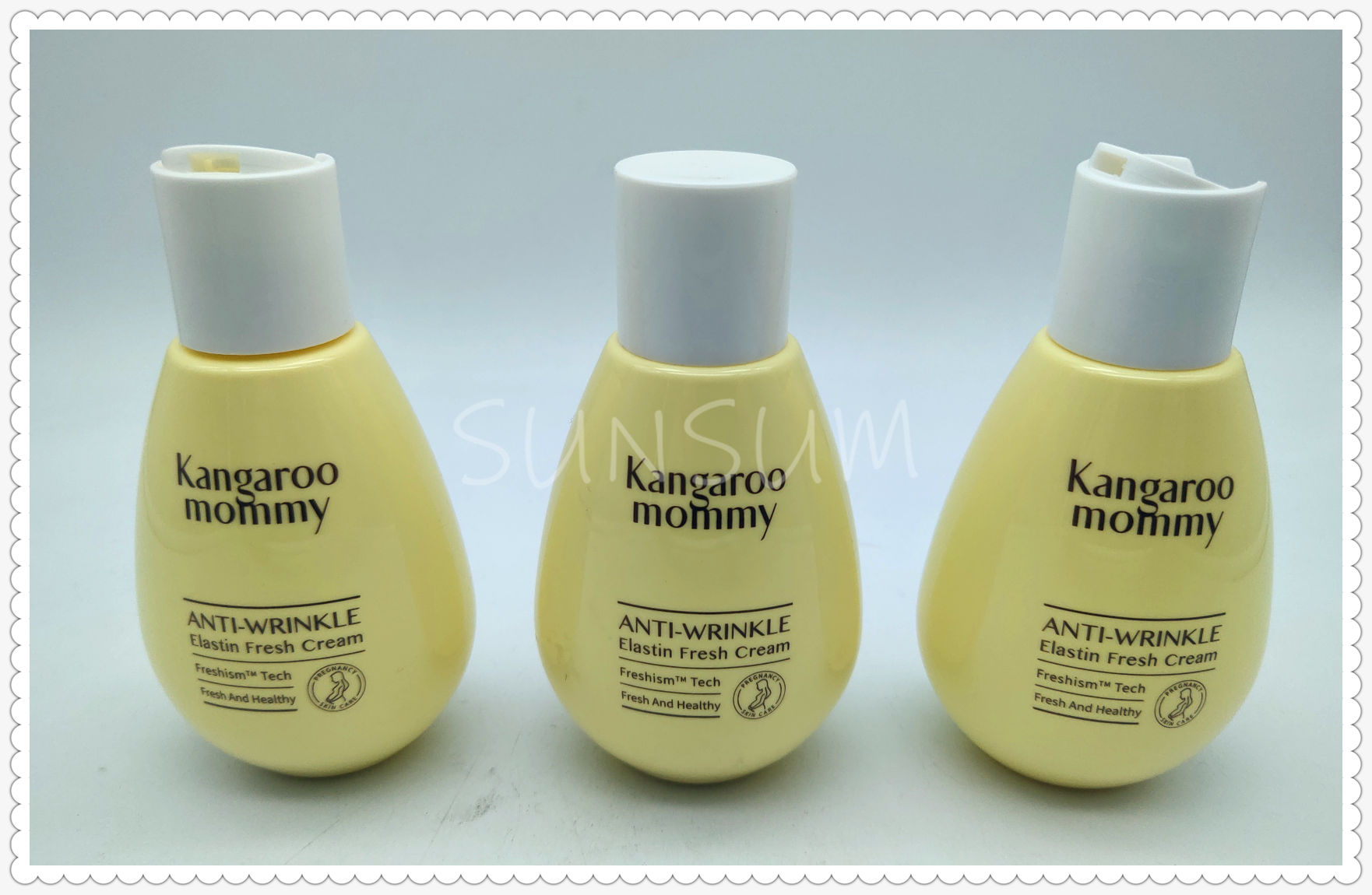 yellow color cute small bottle for baby lotion