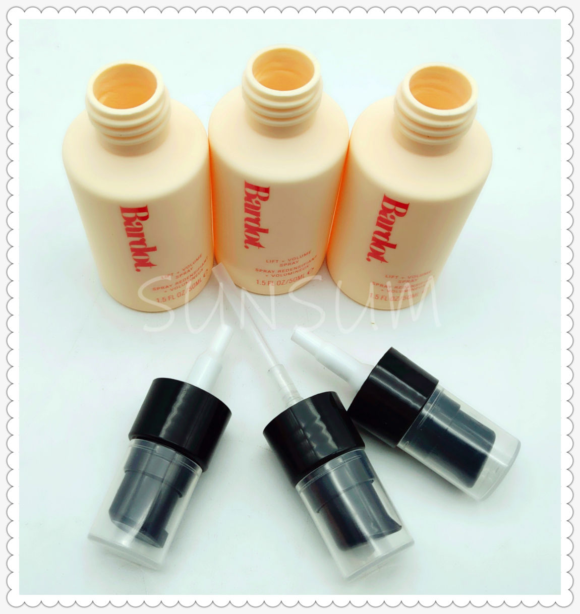 Cosmetic PET Plastic Lotion Pump Mist Spray Bottle with Customized