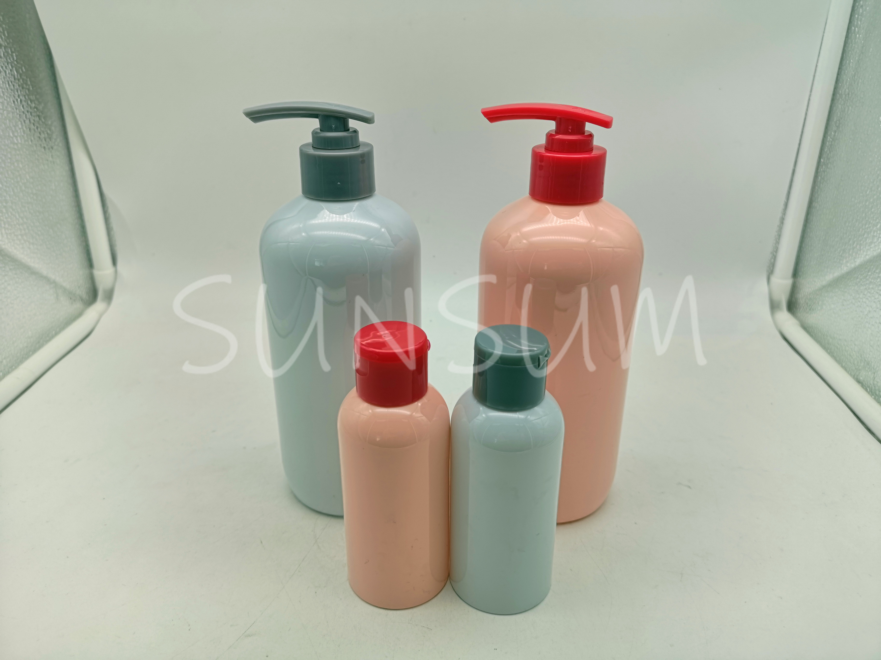 400ml Cosmetic Lotion Pump Care Body Bottle