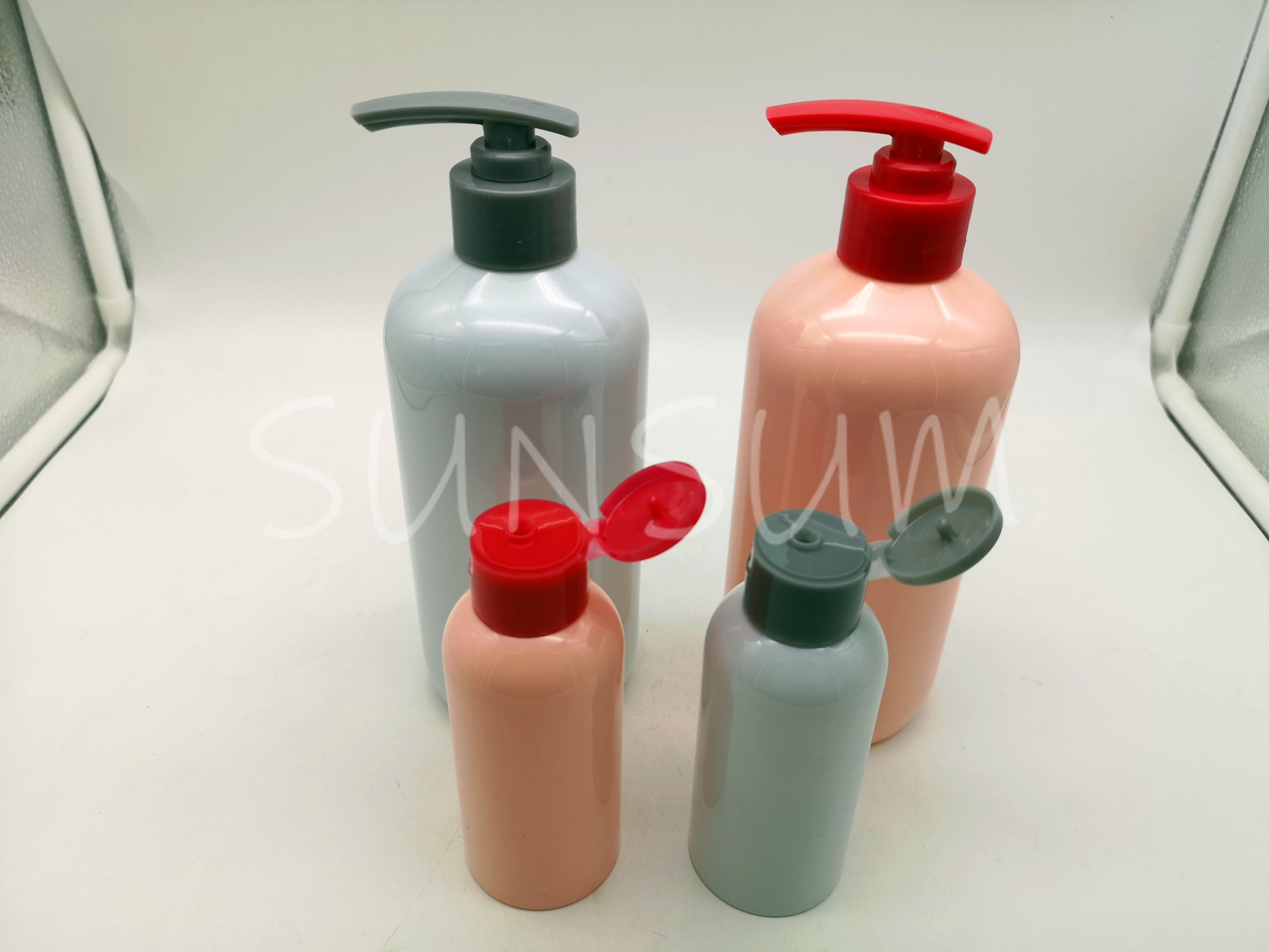 400ml Cosmetic Lotion Pump Care Body Bottle