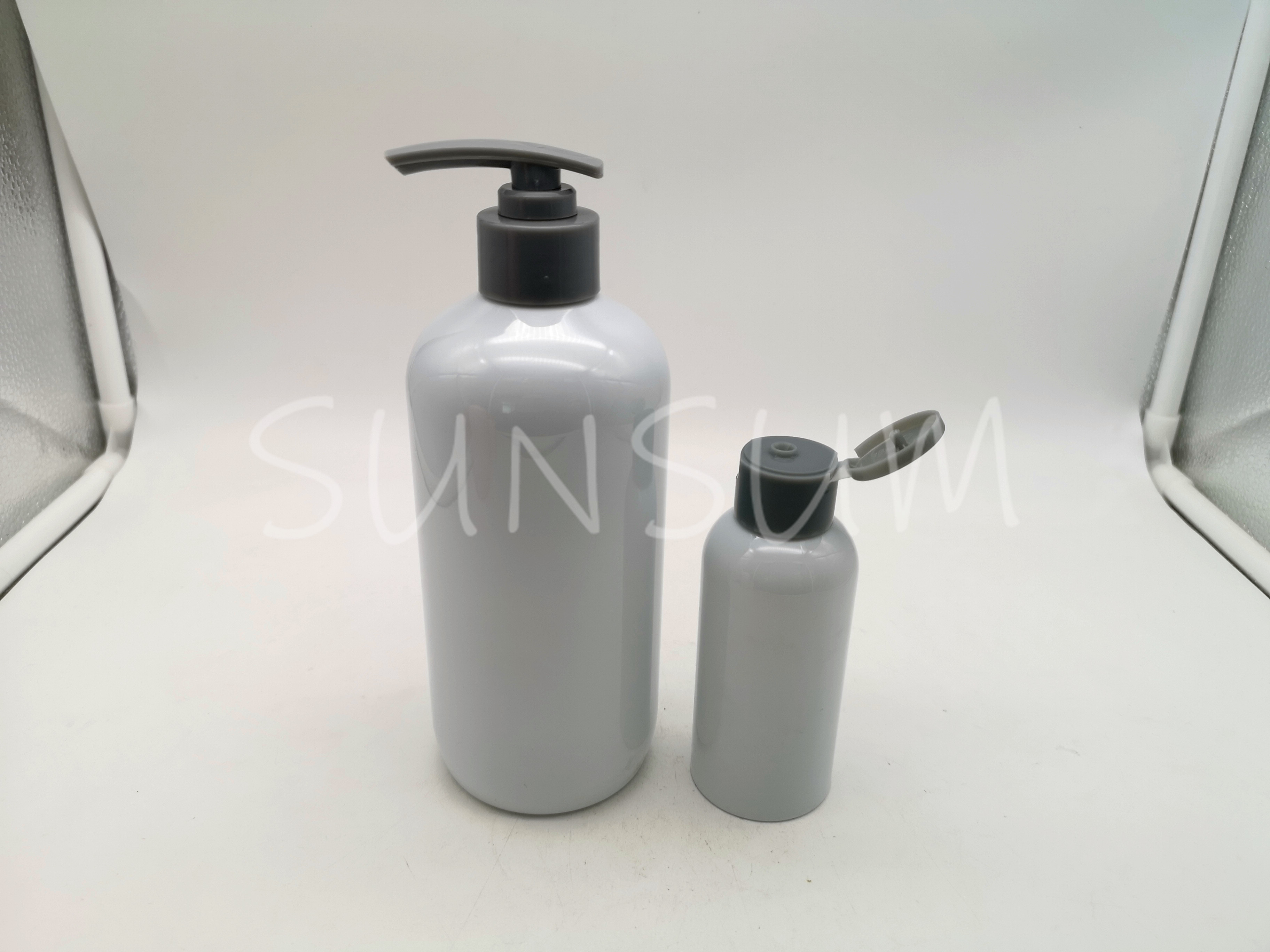 400ml Cosmetic Lotion Pump Care Body Bottle