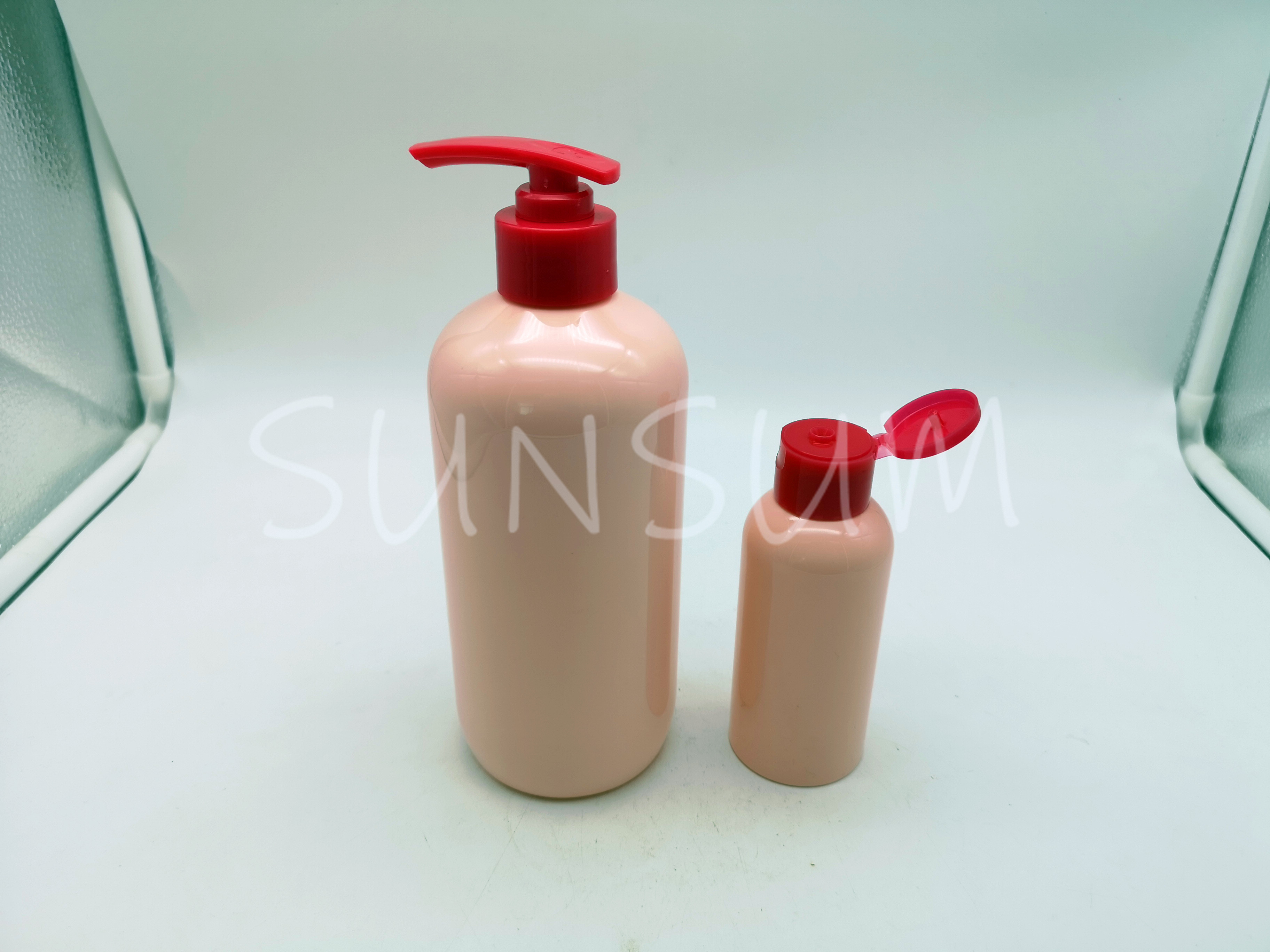 400ml Cosmetic Lotion Pump Care Body Bottle