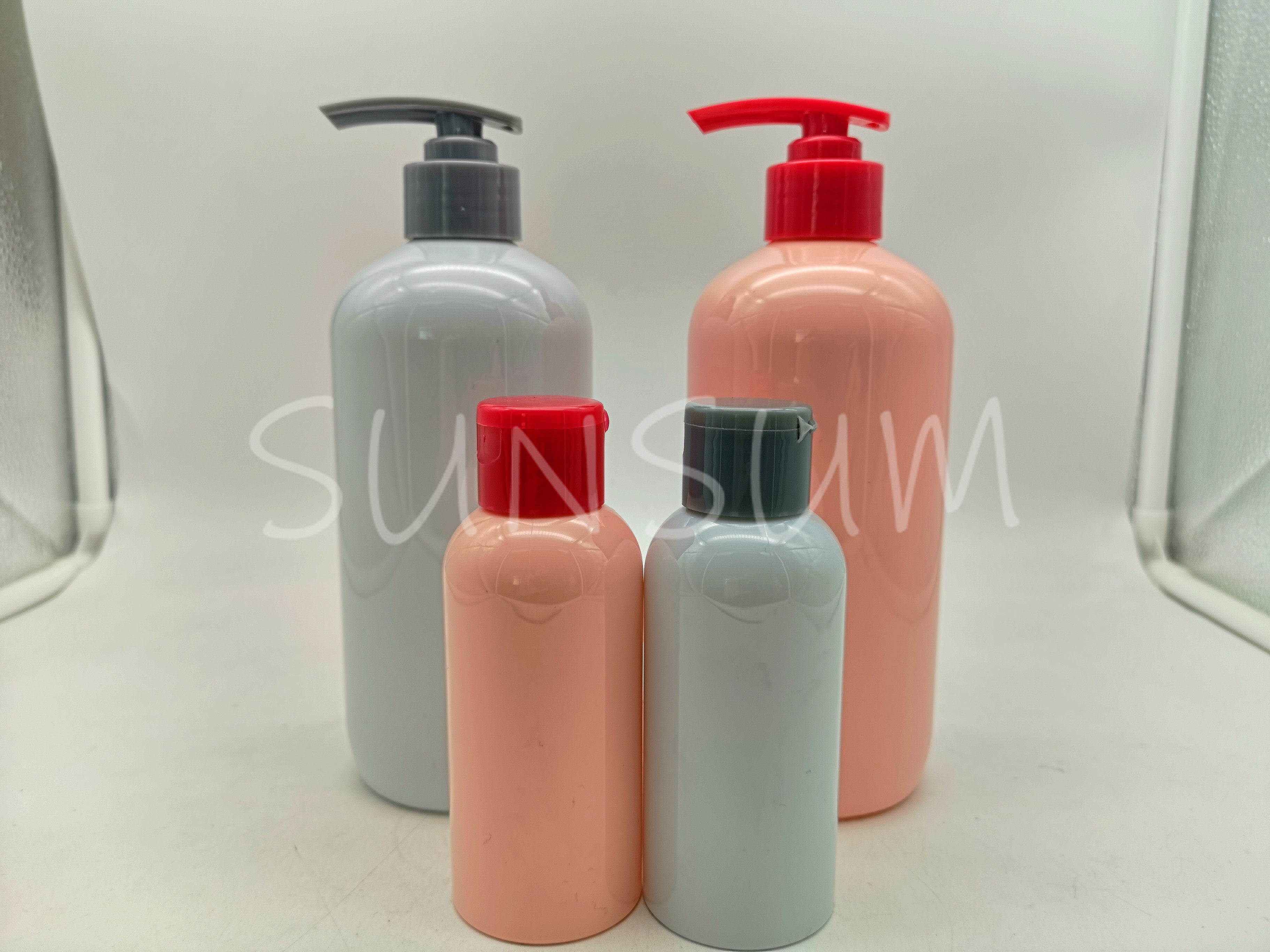 400ml Cosmetic Lotion Pump Care Body Bottle