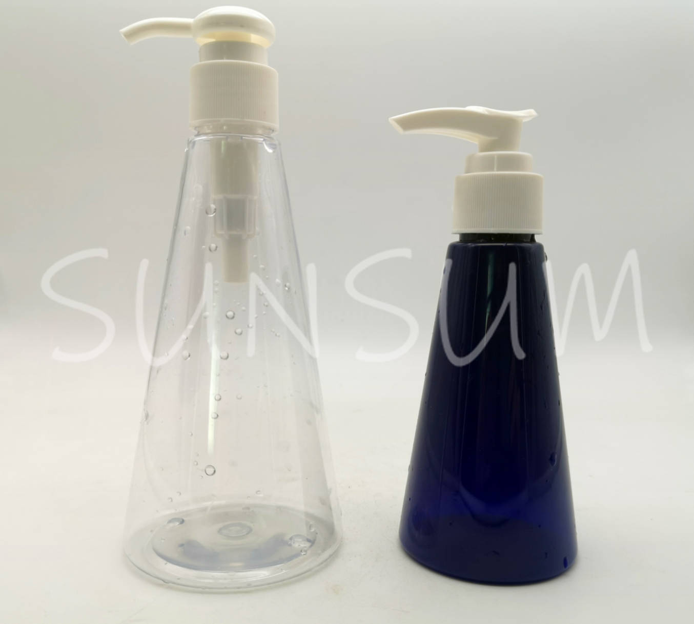 120ml 250ml triangle shape plastic bottle