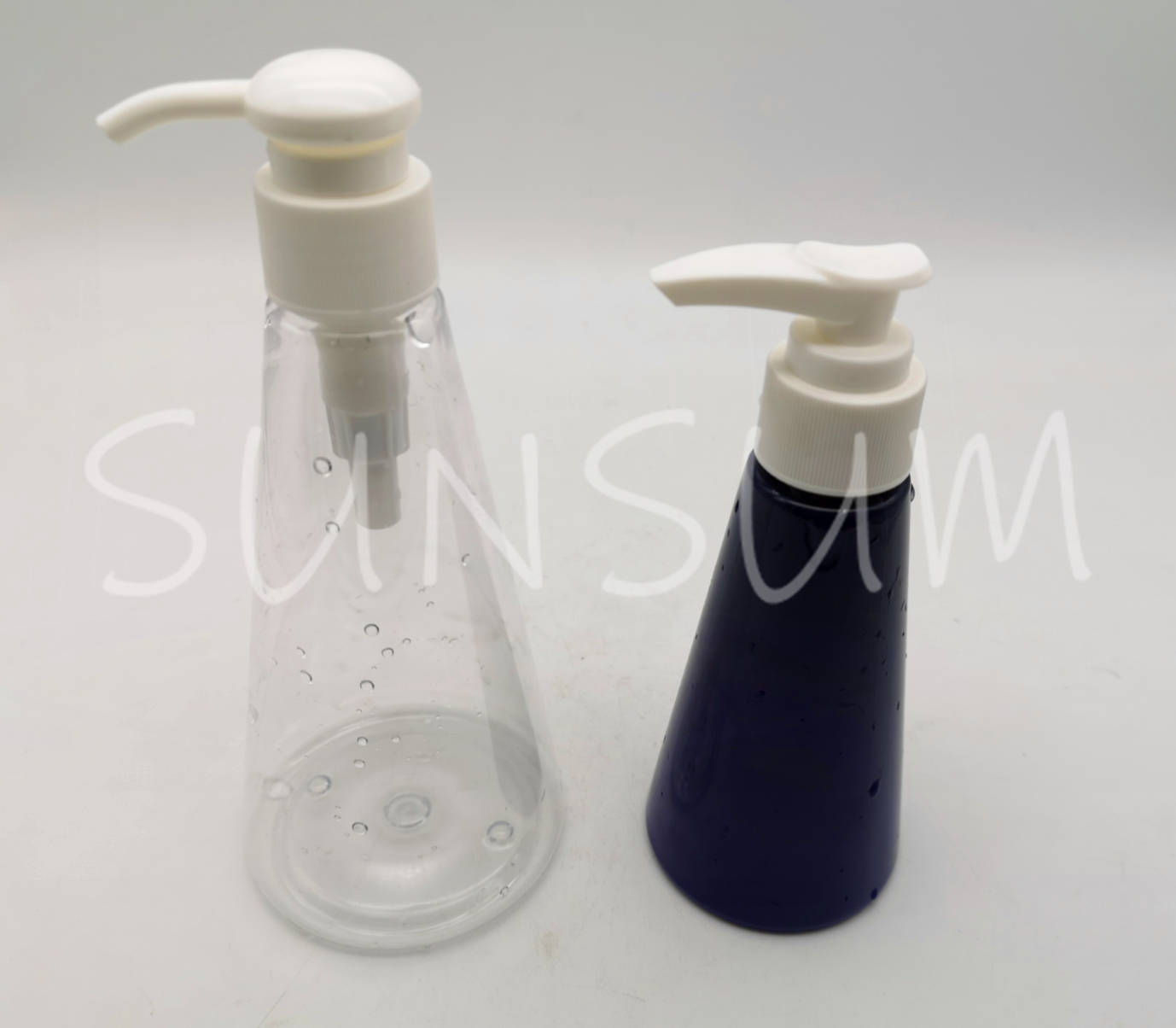 120ml 250ml triangle shape plastic bottle