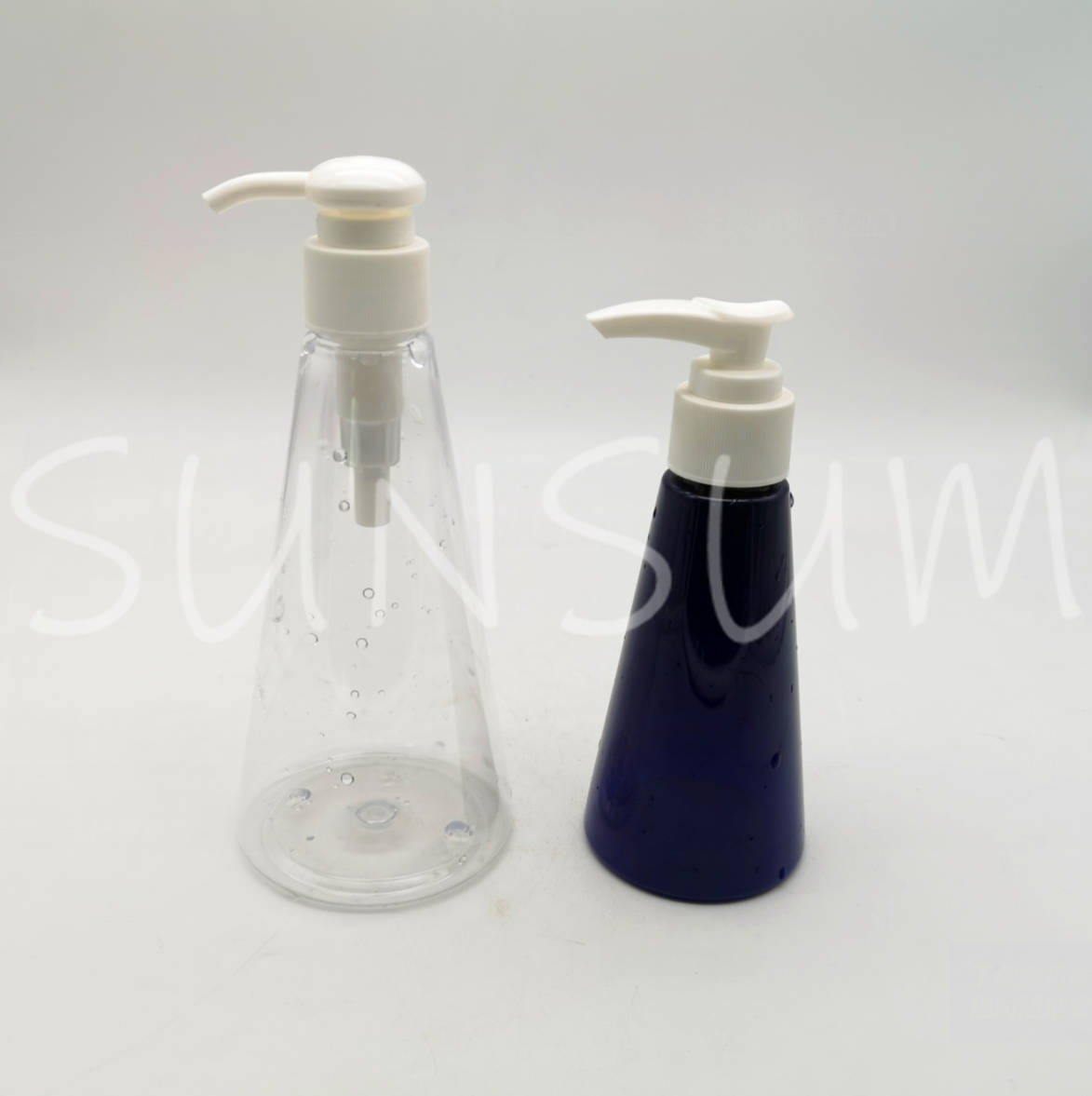 120ml 250ml triangle shape plastic bottle