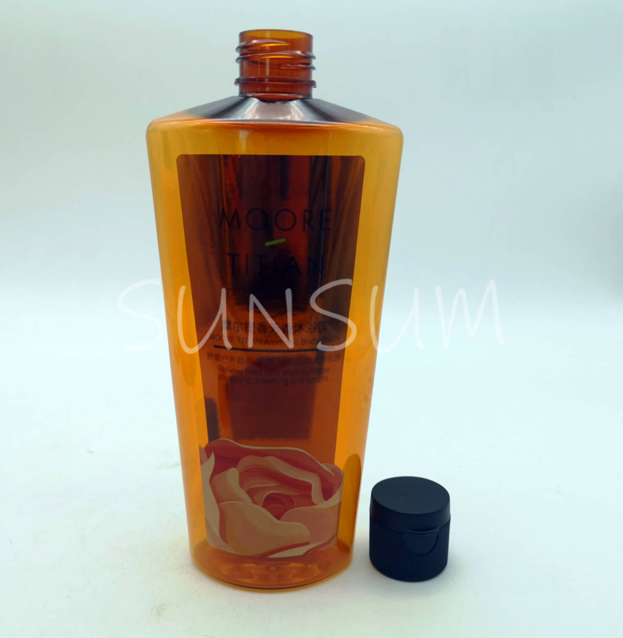 300ml shampoo bottle with flip cap