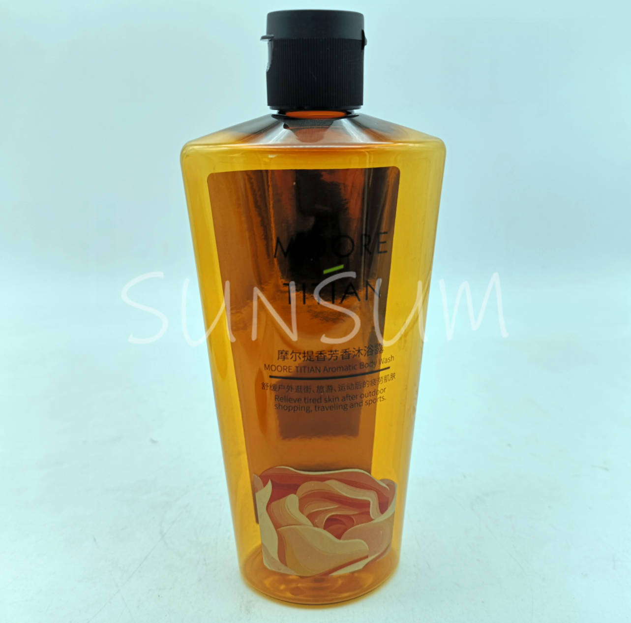 300ml shampoo bottle with flip cap