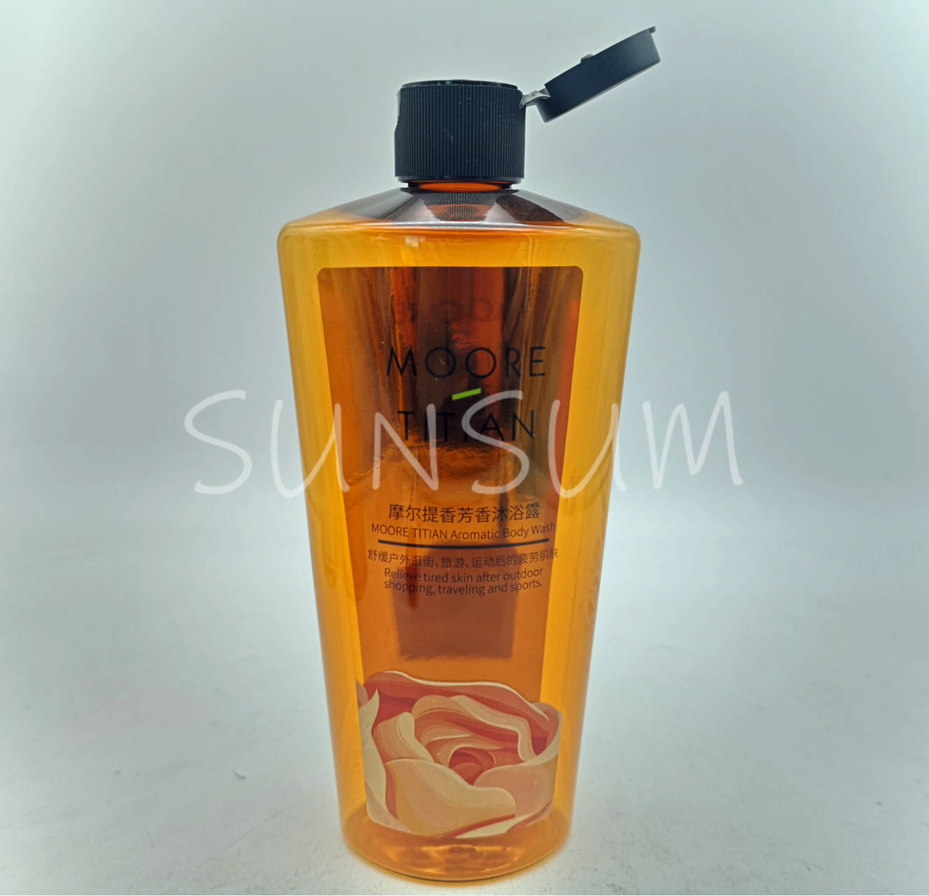 300ml shampoo bottle with flip cap