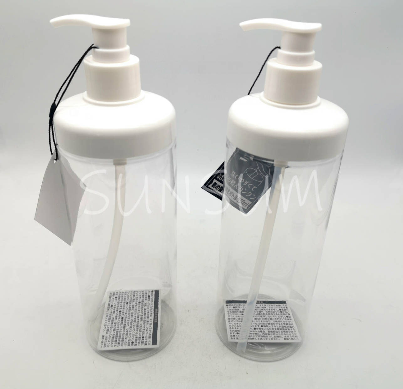 500ml shampoo bottle with pump