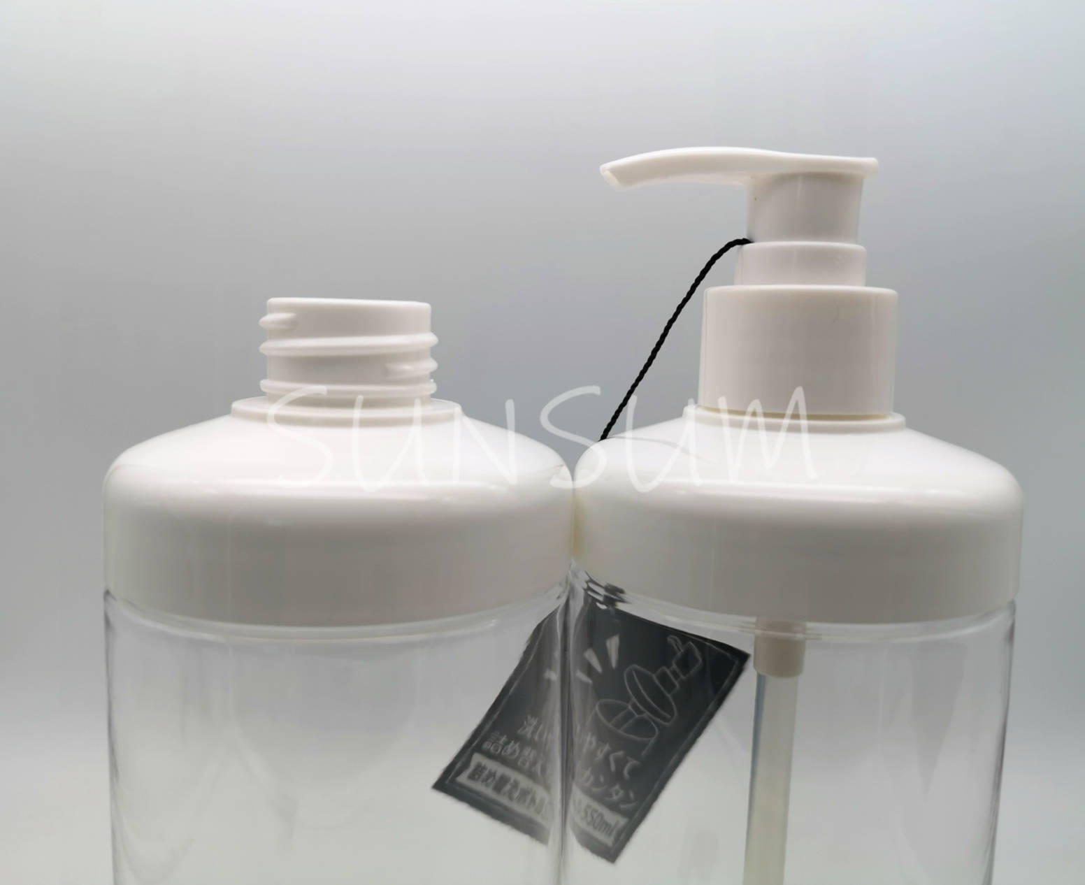 500ml shampoo bottle with pump