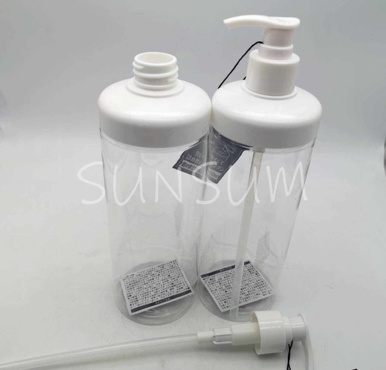 500ml shampoo bottle with pump