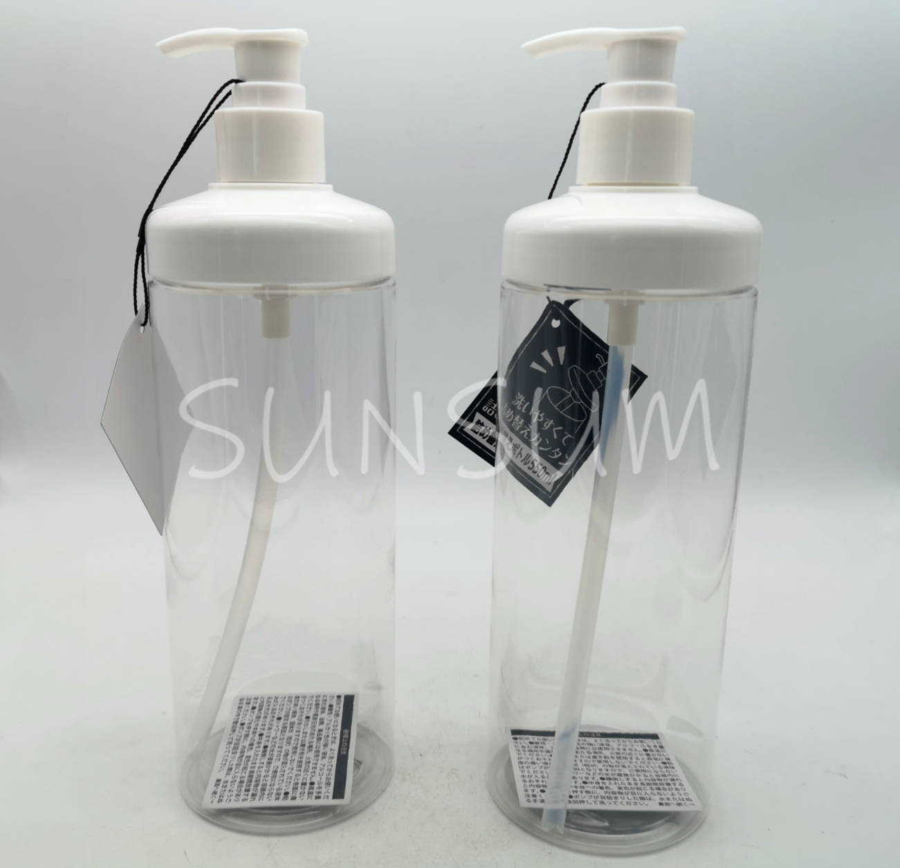 500ml shampoo bottle with pump