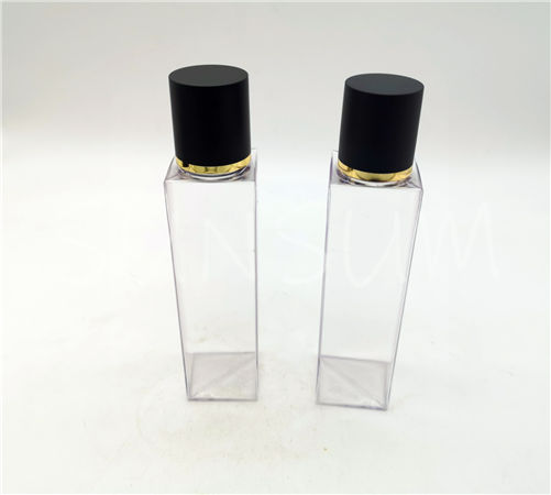 100ml PETG matt finish cap with gold ring 100ml PETG toner bottle