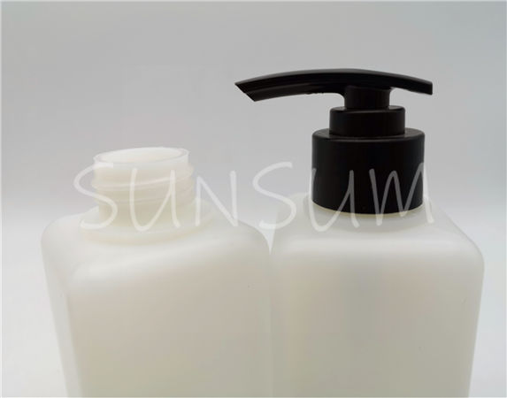 250ml Semi transparent HDPE hand soap square bottle neck size 28mm