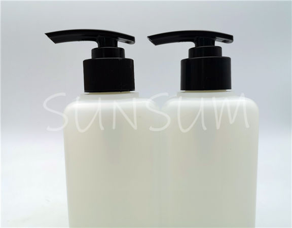 250ml Semi transparent HDPE hand soap square bottle neck size 28mm