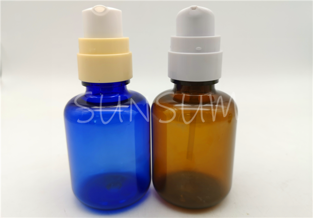 120ml low profile fat colorful transparent face serum bottle