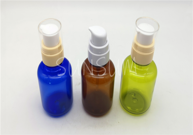 120ml low profile fat colorful transparent face serum bottle